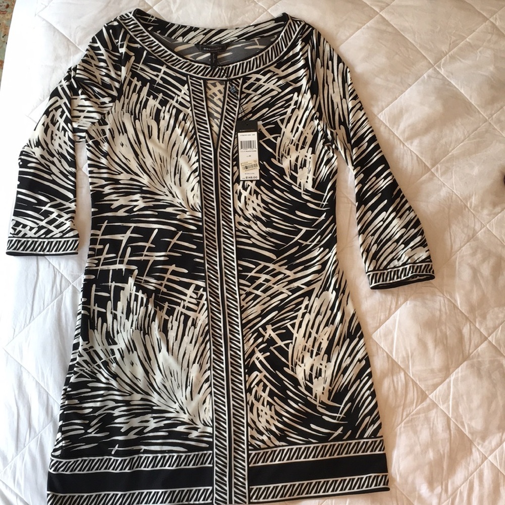 BCBG Max Azria Black/ivory dress sz M